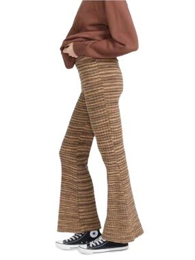 Volcom Fantasy Time High Waisted Bell Bottom Pants Bear Brown NWT Size M